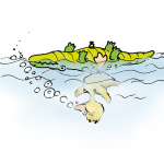 DJK Baderegel 9: Aufblasbare Schwimmhilfen bieten dir keine Sicherheit im Wasser.