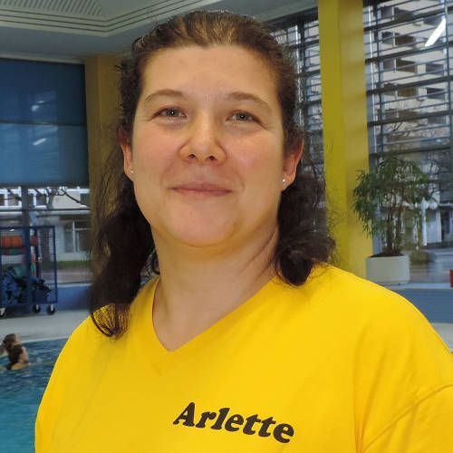 DJK-Trainer Arlette für Warmbaden
